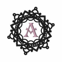 Broderade kvinna för Monogram Snowflake skjorta