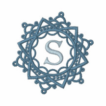 Broderade kvinna för s-Monogram Snowflake skjorta