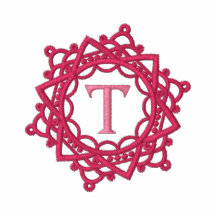 Broderade kvinna för T-Monogram Snowflake skjorta