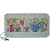 Broderat vänklotter resehögtaklare