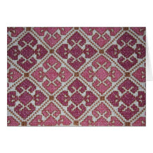 Broderi Hälsningskort