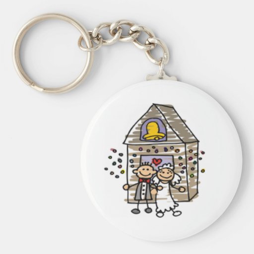 Bröllop Keychain Nyckel Ringar