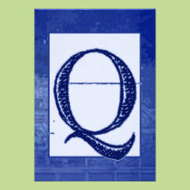 Bröllop OSA för ritning "Q" inbjudningar
