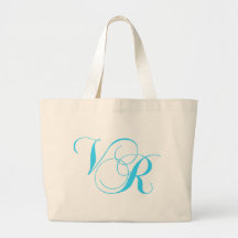 BröllopMonogramobjekt Tote Bags