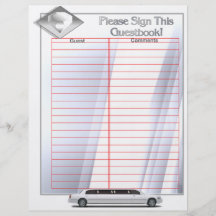 BröllopsalbumGuestbooksidor (Lös-löv mellanlägg) Full Färg Flygblad