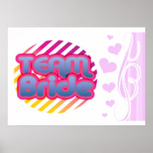 Bröllopsfest för bachelorette för lagbrudbrudtärno posters