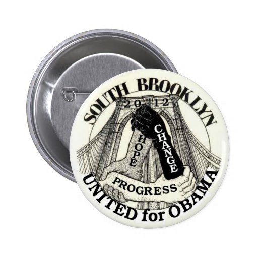 Brooklyn för Obama 2012 Knapp Med Nål
