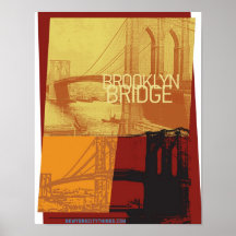 Brooklyn överbryggar konsttrycket print