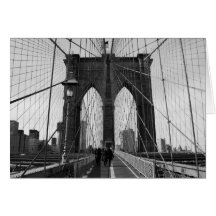 Brooklyn överbryggar korsning noterar kortet