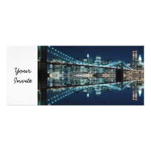 Brooklyn överbryggar och Manhattan horisont Personliga Tillkännagivande