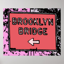 Brooklyn överbryggar undertecknar posters