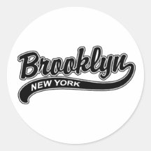 Brooklyn Runda Klistermärken