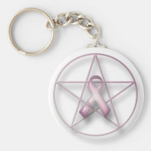 BröstcancerPentagram Nyckelringar