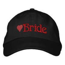 Brud broderad hatt