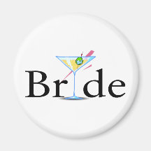 Brud Martini Kylskåpmagneter