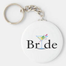 Brud Martini Nyckel Ring
