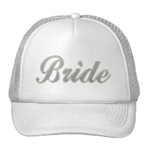 Brud med bling trucker keps