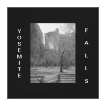 Brud- sträckt kanvastryck för nedgångar Yosemite