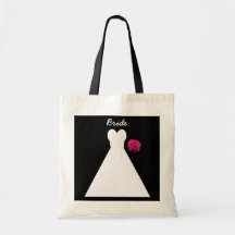 Bruden hänger lös -- Brud- kappa Tote Bag