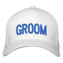 Brudgum Broderad Baseball Keps