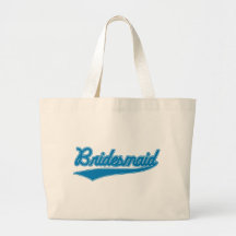 Brudtärna (baseball skrivar blått), tote bags