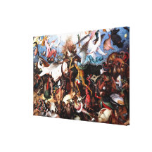 Bruegels "nedgång av den rebelliska änglar" (1562) canvastryck