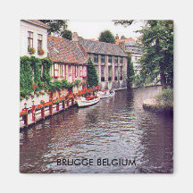 BRUGGE BELGIEN KYLSKÅPS MAGNETER