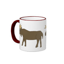 Brun älgmugg
