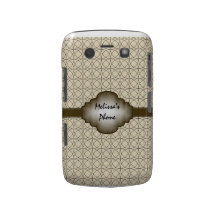Brun & beige vintage cirklar det mobila fodral för blackberry bold covers