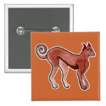 Brun Celtic Brindle vinthund Knappar