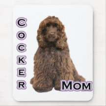 Brun cockerspanielSpanielmamma 4 Mus Matta