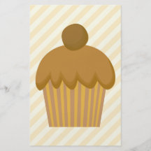 Brun Cupcake. Flygblad Designs