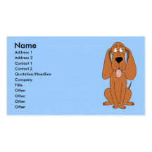 Brun hundtecknad. Hound. Visit Kort