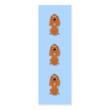 Brun hundtecknad. Hound. Visitkort Mall