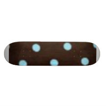 Brun och blåttpolka dotsSkateboard