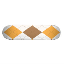 Brun orange Argyle Skateboard