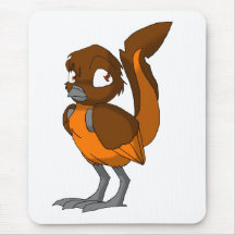 Brun/orange Reptilianfågel Mousepad Mus Mattor