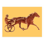 Brun PacerSilhouette Vykort