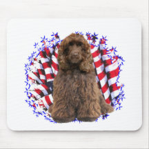 Brun) patriot för cockerspanielSpaniel ( Mus Mattor