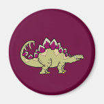 Brun Stegosaurus Kylskåpmagneter