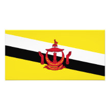 Brunei - Bruneianflagga Foto