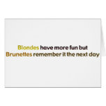 Brunettes&BlondesBumperStik Kort