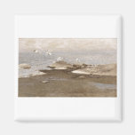 Bruno Liljefors - fiskmås 1909 för fiskmås@ strand Magneter