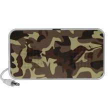 brunt kamouflagemönster iPhone högtalare