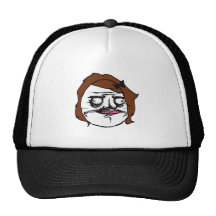 Brunt kvinnligt mig Gusta komiskt ursinneansikte M Baseball Hat