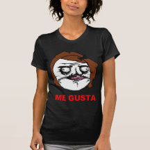 Brunt kvinnligt mig Gusta komiskt ursinneansikte M T-shirts