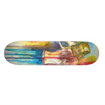 Bruten hjärta anpassad skate board