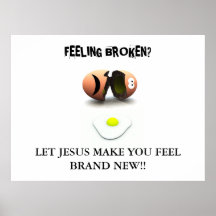 BRUTEN KÄNSLA? …, Religiös affisch