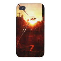 Bruten solnedgång - iphone case iPhone 4 fodraler
