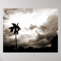 Brygga för storm - Sepia Print